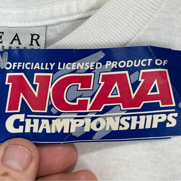 NWT Vintage 1998 NCAA Volleyball Shirt USC VS ARKANSAS - Picture 9 of 10